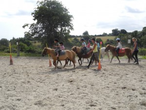 Stage d'équitation à poney shetland dans la Manche